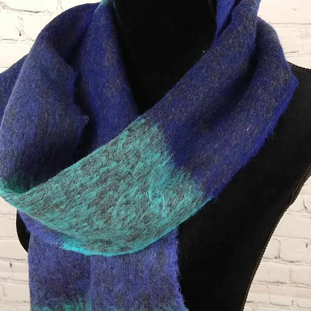 Relativity Aqua Blue and Purple Scarf